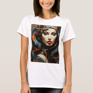 Schlangenfrau Kunst T-Shirt