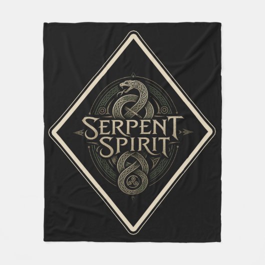 Schlangengeist Schlange Fleecedecke (Vorderseite)