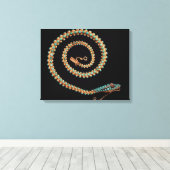 Schlangenhalskette, 1844 leinwanddruck (Insitu (Holzboden))