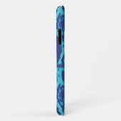 Schlangenhauin in blauem Design Case-Mate iPhone Hülle (Hinten/Rechts)