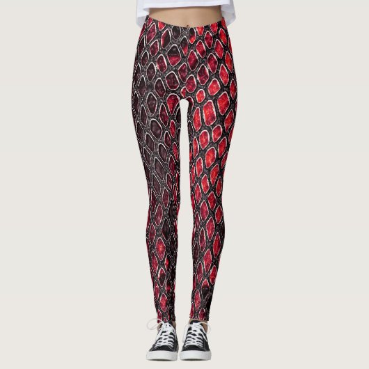 Schlangenhaut: abstrakter Hintergrund. Leggings (Vorderseite)