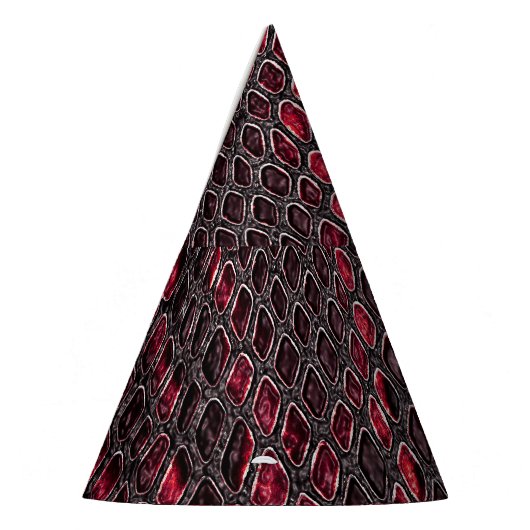 Schlangenhaut: abstrakter Hintergrund. Partyhütchen (Links)