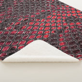 Schlangenhaut: abstrakter Hintergrund. Sherpadecke (3/4)