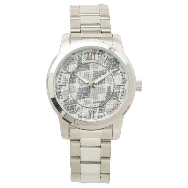 Schlangenhaut, Anaconda / Armbanduhr (Vorderseite)