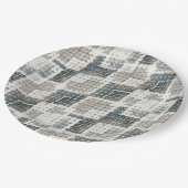 Schlangenhaut, Anaconda, Haut, Schlange, Raubtier. Pappteller (Schrägansicht)