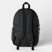 Schlangenhaut Bedruckter Rucksack (Rückseite)