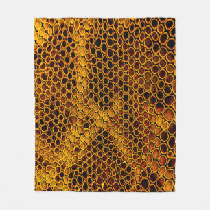 Schlangenhaut Fleecedecke