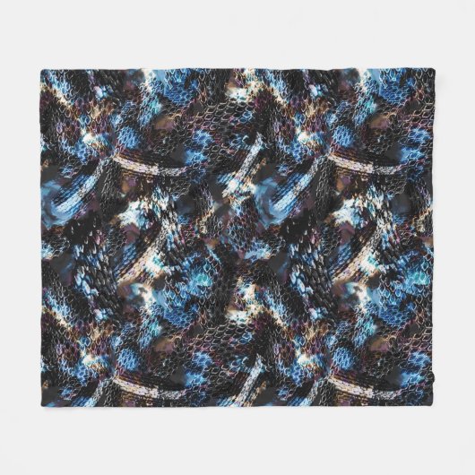 Schlangenhaut Fleecedecke (Vorderseite (Horizontal))