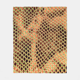 Schlangenhaut Fleecedecke