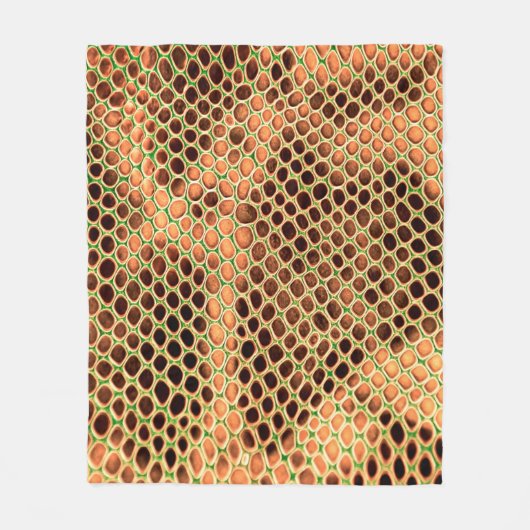 Schlangenhaut Fleecedecke (Vorderseite)