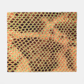 Schlangenhaut Fleecedecke (Vorderseite (Horizontal))