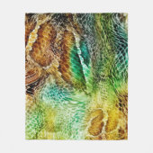 Schlangenhaut Fleecedecke (Vorderseite)