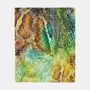 Schlangenhaut Fleecedecke