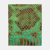 Schlangenhaut Fleecedecke (Vorderseite)