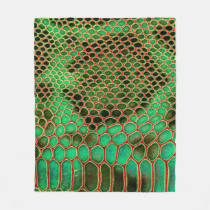 Schlangenhaut Fleecedecke