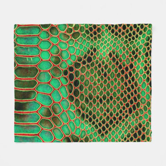 Schlangenhaut Fleecedecke (Vorderseite (Horizontal))