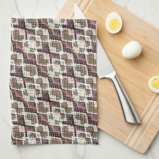 Schlangenhaut. Geschirrtuch (Viertel Falte)