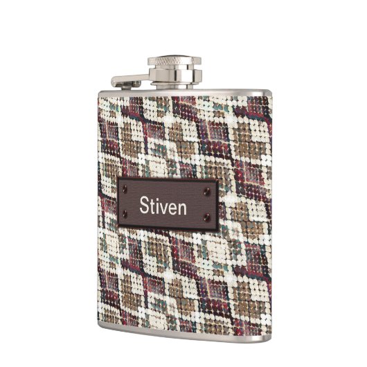 Schlangenhaut. Kolben Flachmann (Links)