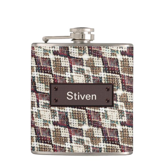 Schlangenhaut. Kolben Flachmann (Vorderseite)