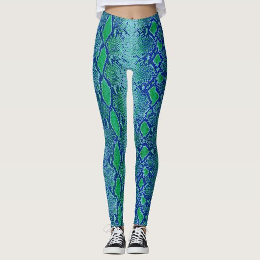 Schlangenhaut Leggings (Vorderseite)