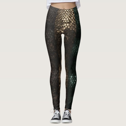 Schlangenhaut Leggings (Vorderseite)