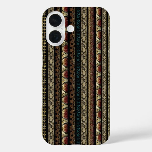 Schlangenhaut-Muster Case-Mate iPhone Hülle (Rückseite)