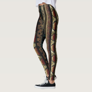 Schlangenhaut-Muster Leggings