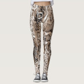 Schlangenhaut-Muster Leggings (Vorderseite)