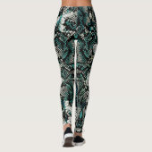 Schlangenhaut-Muster  Leggings (Rückseite)