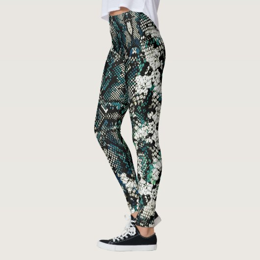 Schlangenhaut-Muster  Leggings (Links)
