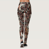 Schlangenhaut-Muster Leggings (Rückseite)