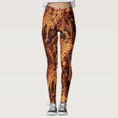 Schlangenhaut-Muster  Leggings (Vorderseite)