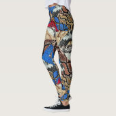 Schlangenhaut-Muster  Leggings (Links)