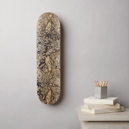 Schlangenhaut-Muster Skateboard (Wandkunst)