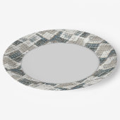 Schlangenhaut. Pappteller (Schrägansicht)