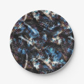 Schlangenhaut Pappteller (Vorderseite)