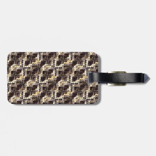 Schlangenhaut, Python, Anaconda, Haut, Reptil, Cro Gepäckanhänger (Rückseite horizontal)