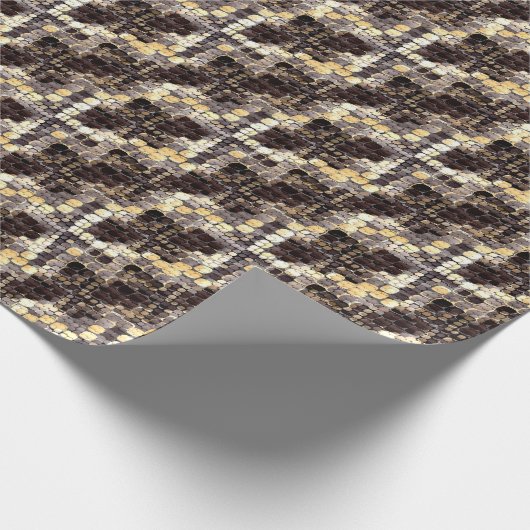 Schlangenhaut, Python, Anaconda, Haut, Reptil, Geschenkpapier (Ecke)