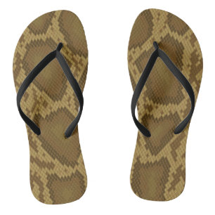 Schlangenhaut, Reptilienmuster Badesandalen