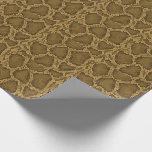 Schlangenhaut, Reptilienmuster Geschenkpapier (Ecke)