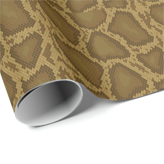 Schlangenhaut, Reptilienmuster Geschenkpapier (Rolleneckpunkt)