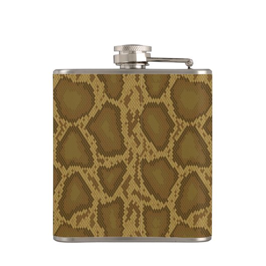 Schlangenhaut, Reptilmuster Flachmann (Rückseite)