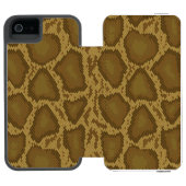 Schlangenhaut, Reptilmuster Incipio iPhone Geldbeutel-Hülle (Folio Geöffnet)