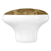 Schlangenhaut, Reptilmuster Keramikknauf (Seitenansicht)