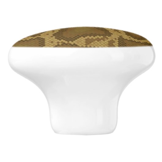 Schlangenhaut, Reptilmuster Keramikknauf (Seitenansicht)