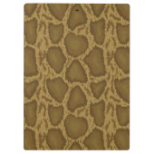 Schlangenhaut, Reptilmuster Klemmbrett (Rückseite)