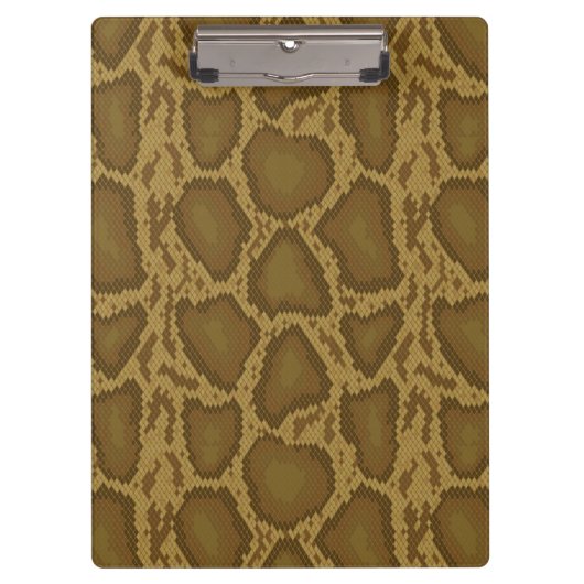 Schlangenhaut, Reptilmuster Klemmbrett (Vorderseite)