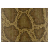 Schlangenhaut, Reptilmuster Schneidebrett (Vorderseite)