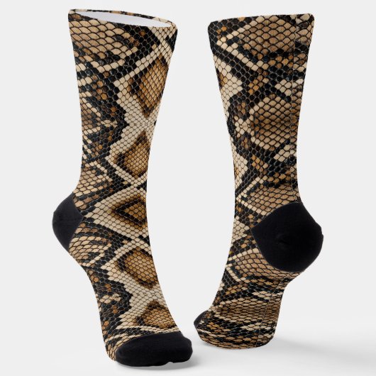 Schlangenhaut Socken (Gewinkelt)