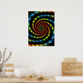 Schlangenhaut-Spirale Poster (Küche)